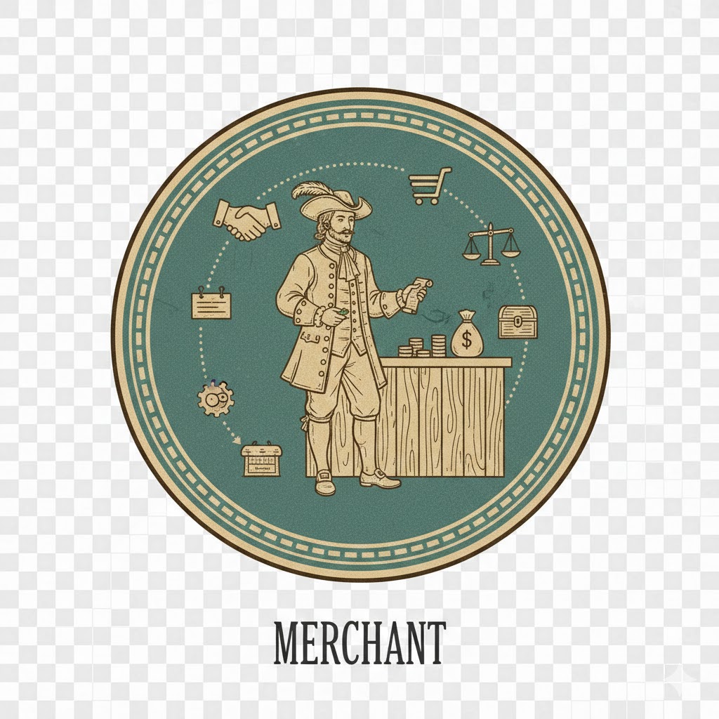 Merchant seal emblem